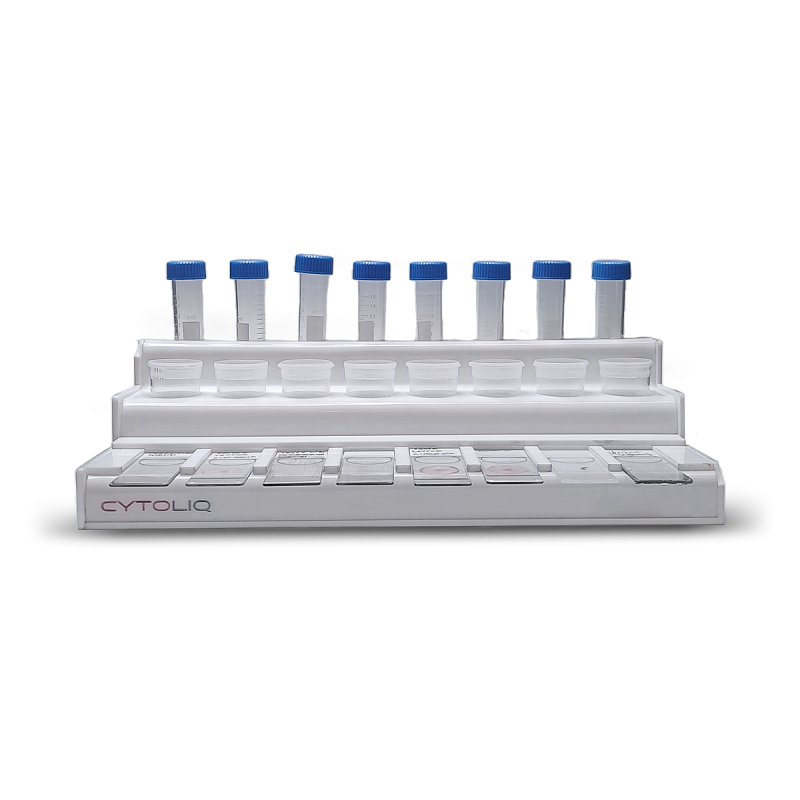 Rack para Leitura de Laminas e Controle de Frascos para Citologia em Base Líquida - Lâminas, Tubo Falcon e Frascos pop