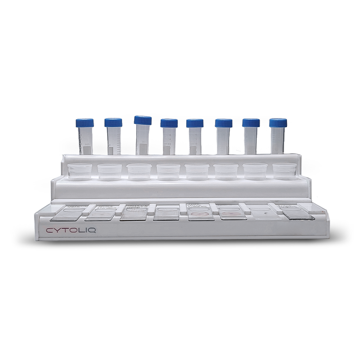Rack para Leitura de Laminas e Controle de Frascos para Citologia em Base Líquida - Lâminas, Tubo Falcon e Frascos pop