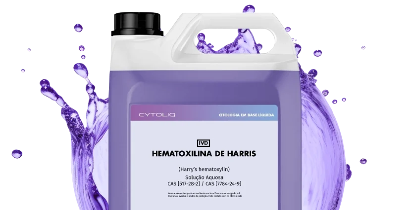 Corante Hematoxilina de Harris para Histologia e Citologia CYTOLIQ